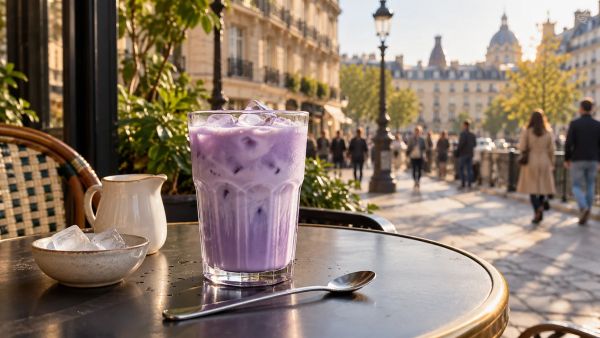 Découvrez l'ube latte, la tendance violette en cuisine