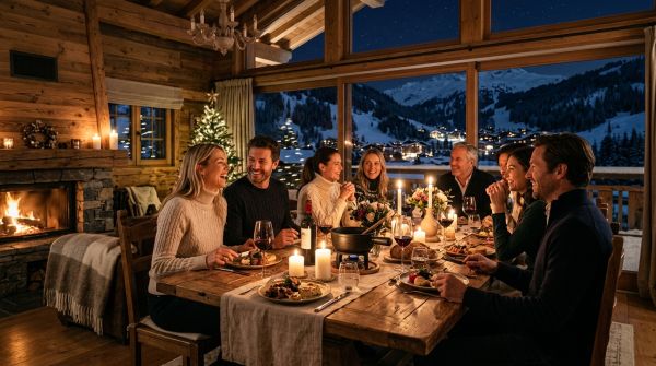 Dîner en chalet à Courchevel : organiser le service autour des invités
