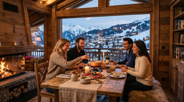 Dîner en chalet à Courchevel : organiser le service autour des invités