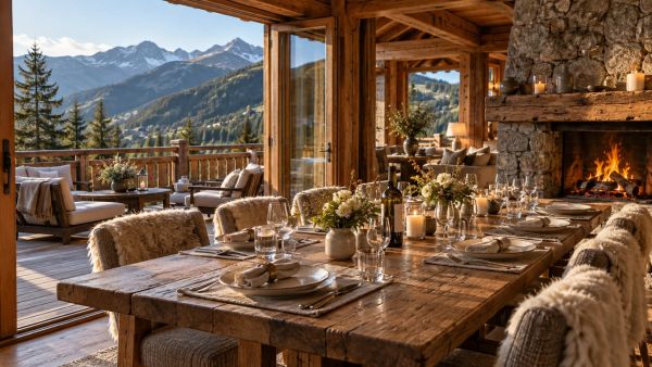 Événements inoubliables : un dîner en chalet à Courchevel