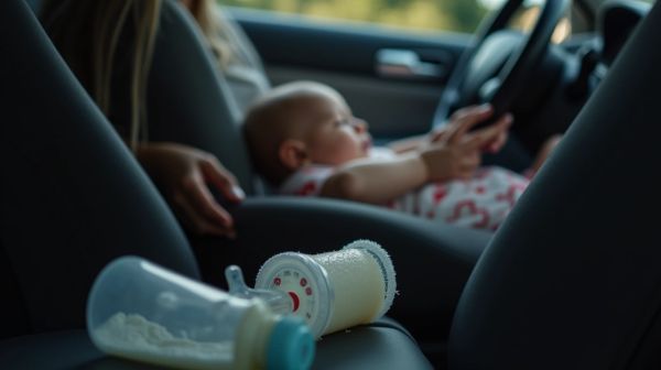 Les trajets en voiture avec un nourrisson, sans le stress du biberon froid