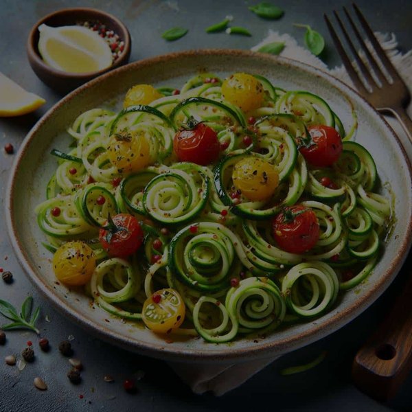 Comment rendre gourmand un plat de courgettes spiralisées sans sauces caloriques?